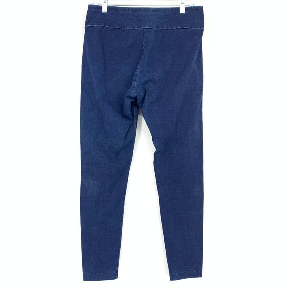 SOLD J.Jill Pure Jill Indigo Slim Leg Ankle Leggings Womens Size Small Dark Wash - Picture 3 of 7